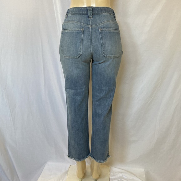 WIT & WISDOM Jeans Women’s Tummy Control Size 6 Crop Skinny Frayed Hem NWOT - Picture 6 of 10